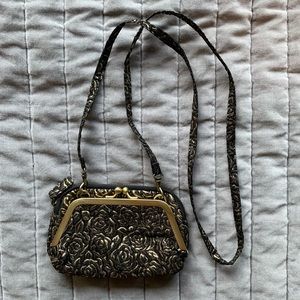 Gold & Black Small Crossbody Purse